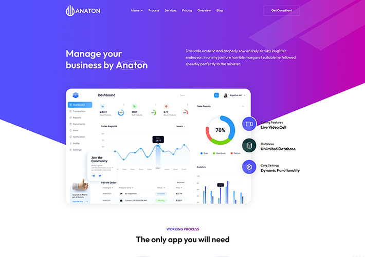 Bootstrap时尚软件SaaS服务Web应用APP程序网站网页源码模板