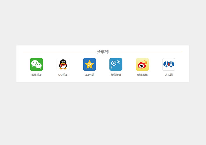 jQuery手机端QQ微信分享插件网页代码素材