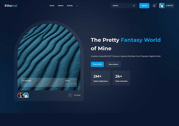 交互式设计网站网页模板