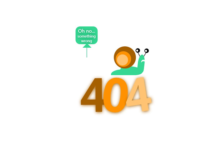 html错误页面模板蜗牛404页面设计网页HTML源码