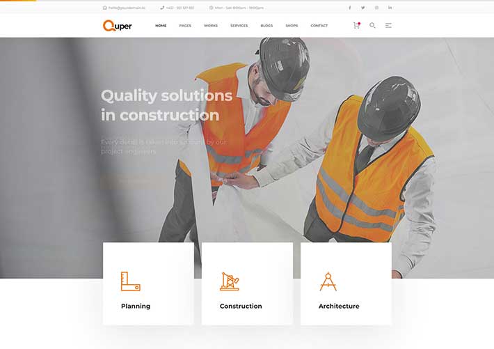 多用途建筑冶金集团业务企业官网HTML5网页模板