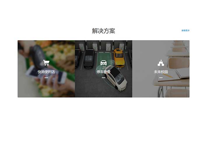 div css3解决方案图文布局特效HTML代码素材模板