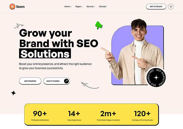 响应式SEO网络营销公司网站Bootstrap网页HTML模板