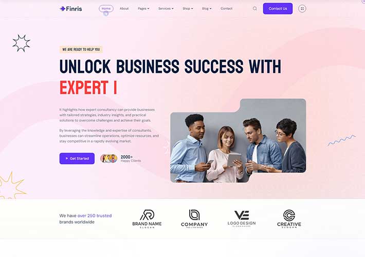 多用途投资IT解决方案商业机构网站Bootstrap网站HTML5模板