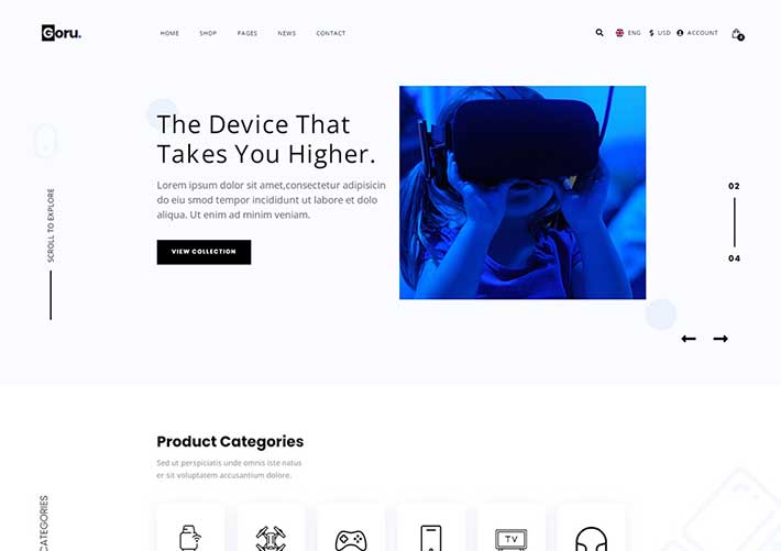 响应式电子产品购物电商企业官网Web网页HTML模板