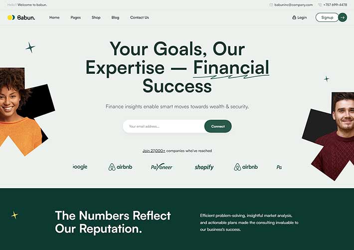 多用途商业金融企业官网网站源码HTML5网页模板